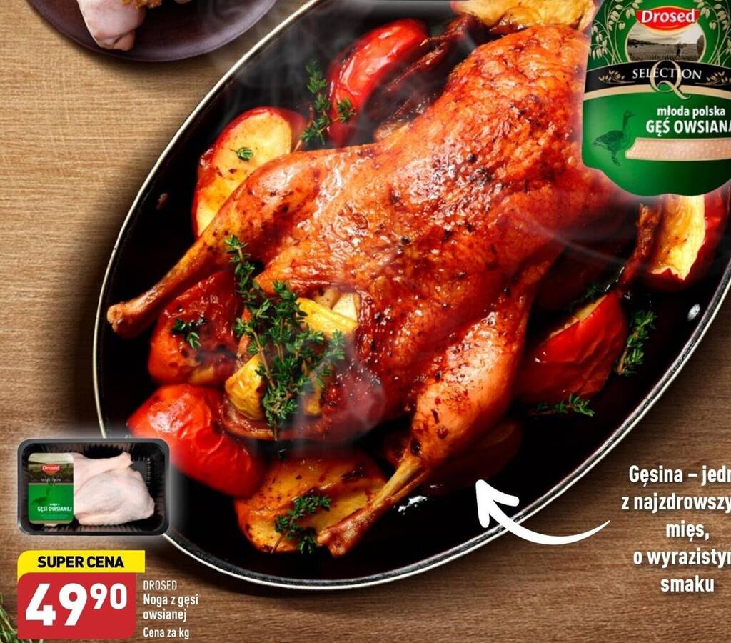 ALDI DROSED Noga z gęsi owsianej 1kg oferta