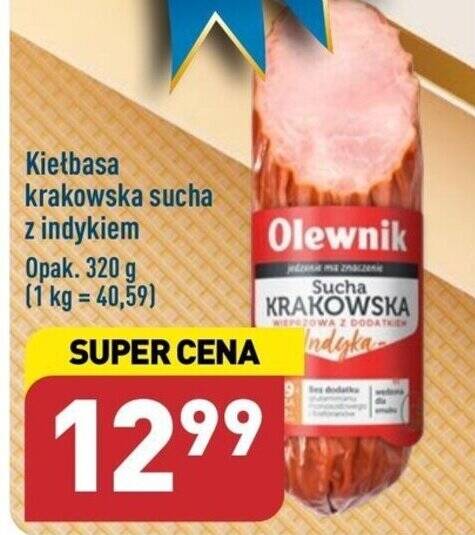 ALDI Kiełbasa krakowska sucha z indykiem 320g oferta