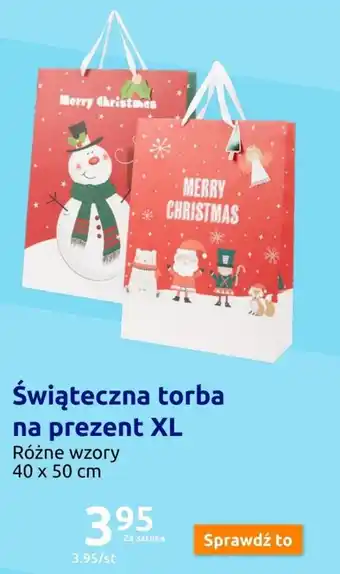Action Świąteczna torba na prezent XL oferta