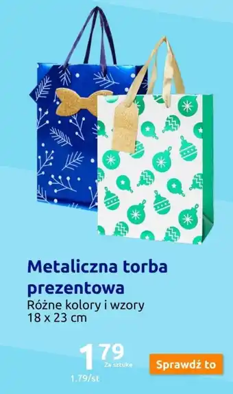 Action Metaliczna torba prezentowa oferta