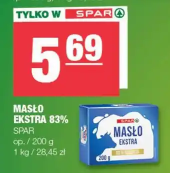 Spar MASŁO EKSTRA 83% 200 g oferta