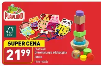 ALDI PLAYLAND Drewniana gra edukacyjna oferta