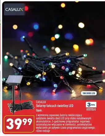 ALDI CASALUX Solarny łańcuch świetlny LED oferta