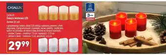 ALDI CASALUX Świece woskowe LED zestaw 2 świec średnica: 7,5 cm, wysokość: 12,5 cm oferta