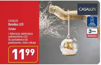 ALDI CASALUX Bombka LED Sztuka oferta