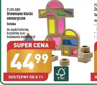 ALDI PLAYLAND Drewniane klocki sensoryczne oferta