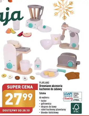 ALDI PLAYLAND Drewniane akcesoria kuchenne do zabawy Sztuka oferta