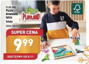 ALDI PLAYLAND Puzzle drewniane tetris oferta