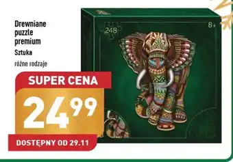ALDI Drewniane puzzle premium oferta