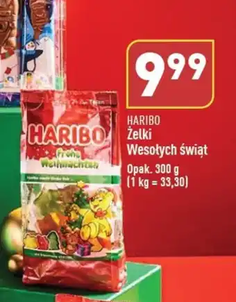 ALDI HARIBO Żelki Wesołych świąt 300g oferta