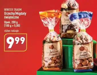 ALDI WINTER TRAUM Orzechy/Migdały świąteczne 200g oferta