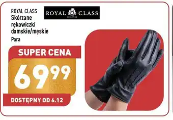 ALDI ROYAL CLASS Skórzane rękawiczki damskie/męskie oferta