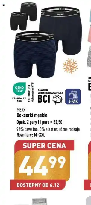 ALDI MEXX Bokserki męskie Opak. 2 pary oferta