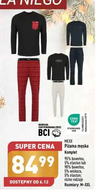 ALDI MEXX Piżama męska Komplet Rozmiary: M-XXL oferta