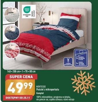 ALDI NOVITESSE Pościel z mikroperkalu Komplet oferta