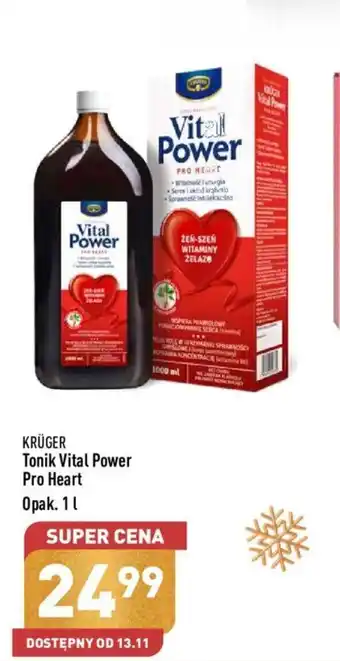 ALDI KRÜGER Tonik Vital Power Pro Heart 1l oferta