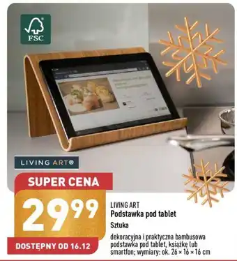 ALDI LIVING ART Podstawka pod tablet wymiary: ok. 26 × 16 × 16 cm oferta
