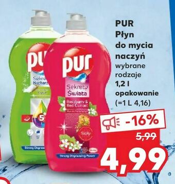 Kaufland PUR Płyn do mycia naczyń oferta
