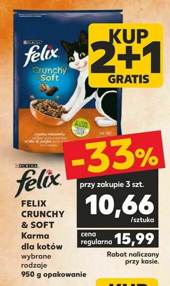 Kaufland FELIX CRUNCHY & SOFT Karma dla kotów oferta