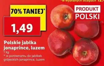 Lidl Polskie jabłka jonaprince, luzem oferta