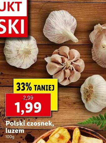 Lidl Polski czosnek, luzem oferta