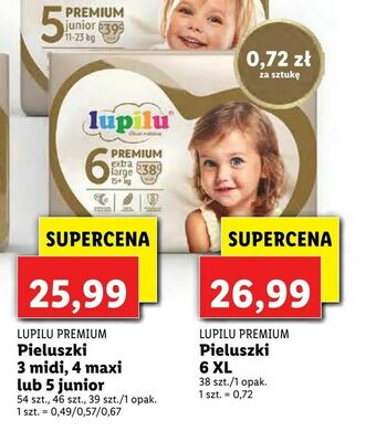 Lidl Pieluszki 6 XL oferta