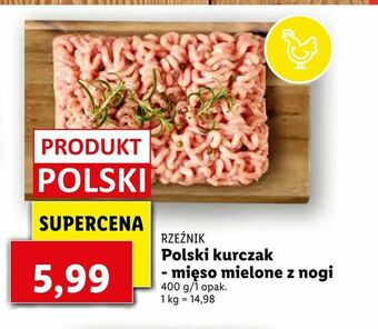 Lidl Polski kurczak - mięso mielone z nogi oferta