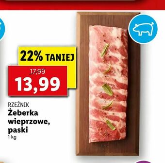 Lidl Żeberka wieprzowe, paski oferta