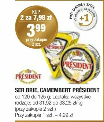 Stokrotka Ser brie, camembert président oferta