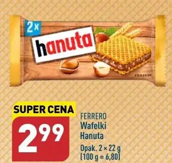 ALDI FERRERO Wafelki Hanuta 2x22g oferta