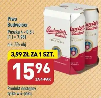 ALDI Piwo Budweiser 4x0,5l oferta