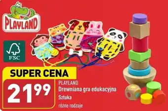 ALDI PLAYLAND Drewniana gra edukacyjna oferta