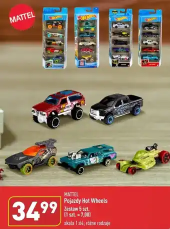 ALDI MATTEL Pojazdy Hot Wheels 5 szt. oferta