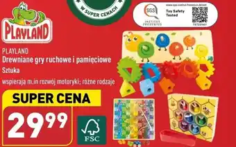 ALDI PLAYLAND Drewniane gry ruchowe i pamięciowe oferta