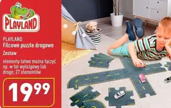 ALDI PLAYLAND Filcowe puzzle drogowe oferta