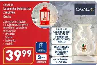 ALDI CASALUX Latarenka świąteczna z muzyką oferta
