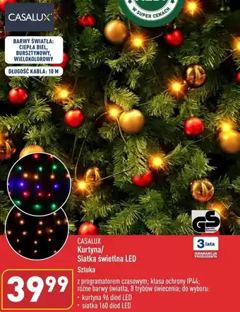 ALDI CASALUX Kurtyna Siatka świetlna LED oferta