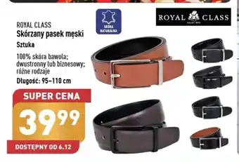 ROYAL CLASS Skórzany pasek męski Sztuka Długość: 95-110 cm