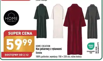 ALDI HOME CREATION Koc dziecięcy z rękawami wymiary 150 x 220cm oferta