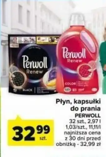 Carrefour Płyn, kapsułki do prania PERWOLL 32 szt./2,97l oferta