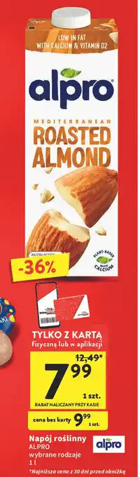 Intermarche Napój roślinny ALPRO 1l oferta