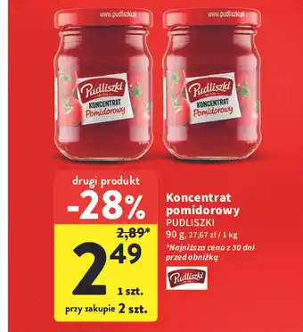 Intermarche KONCENTRAT Pomidorowy Pudliszki 90g oferta