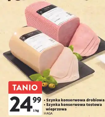 Intermarche Szynka konserwowa drobiowa/Szynka konserwowa tostowa wieprzowa 1 kg oferta