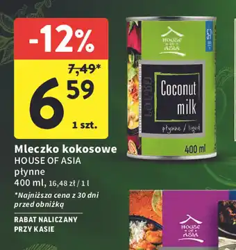 Intermarche Mleczko kokosowe 400 ml oferta
