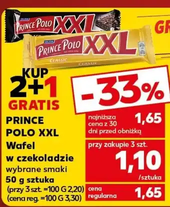 Kaufland PRINCE POLO XXL Wafel w czekoladzie 50g oferta
