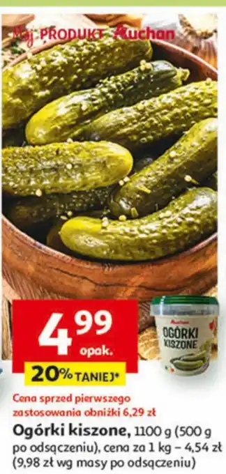 Auchan Ogórki kiszone oferta