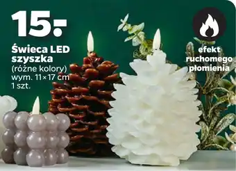 Świeca led szyszka