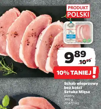 Netto Schab wieprzowy bez kości sztuka mięsa oferta