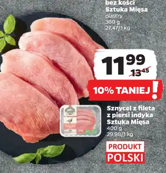 Netto Sznycel z fileta z piersi indyka sztuka mięsa oferta