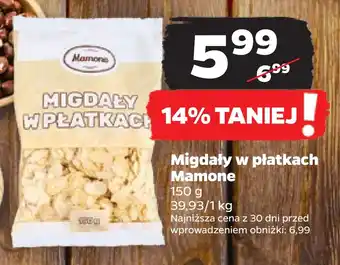 Netto Migdały w płatkach mamone oferta